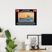 Poster de l'IJN Battleship Musashi (Bureau à domicile)