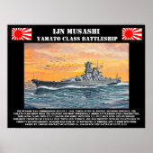 Poster de l'IJN Battleship Musashi (Devant)