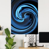 Poster de l'île bleue (Bureau à domicile)