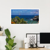 Poster de l'île de Cure d'eau salée et de l'île de (Bureau à domicile)