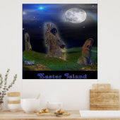 Poster de l'île de Pâques (Cuisine)