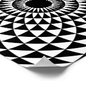 Poster de l'illusion blanche de l'oeil optique fra (Coin)