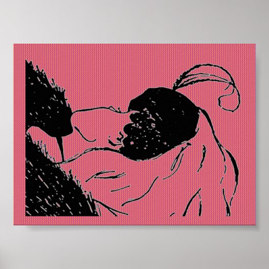 Poster de l'illusion de la jeune ou de la vieille (Devant)