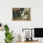 Poster de l'Illusionniste-magicien KELLAR VAUDEVIL (Bureau à domicile)