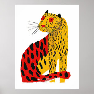 Poster de l'illustration du joli Jaguar - AR 34 St