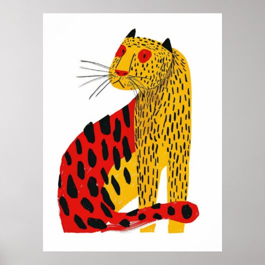Poster de l'illustration du joli Jaguar - AR 34 St (Devant)