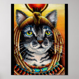 Poster de l'Imaginaire d'Art Cleopatra Chat égypti