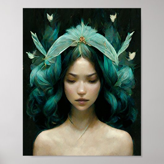 Poster de l'Imaginaire de cheveux Fairy Bleu (Devant)