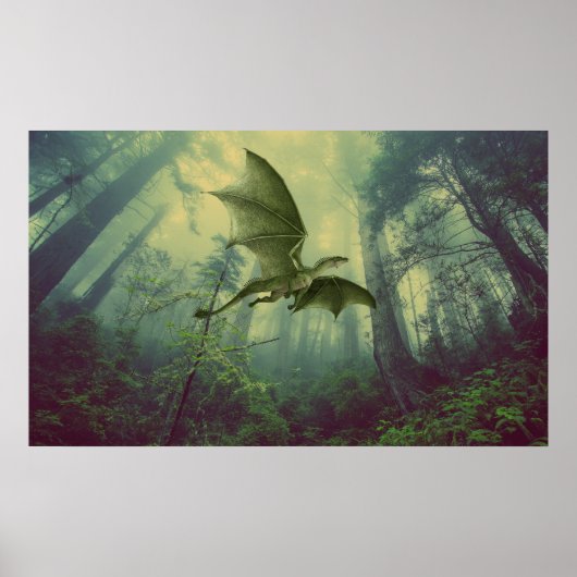 Poster de l'imaginaire de la forêt de Dragon (Devant)