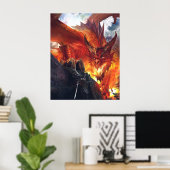 Poster de l'Imaginaire du dragon de respiration pa (Bureau à domicile)