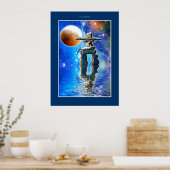 Poster de l'Imaginaire Inukshuk & Galaxy Moon (Cuisine)