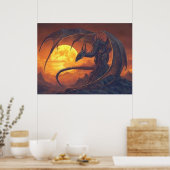 Poster de l'Imaginaire Pleine lune Dragon (Cuisine)
