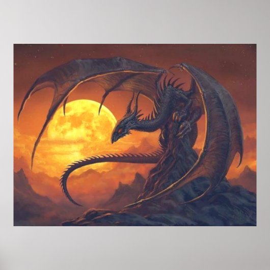 Poster de l'Imaginaire Pleine lune Dragon (Devant)