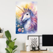 Poster de l'Imaginaire Unicorn (Bureau à domicile)