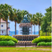 Poster de l'immeuble du centre-ville de Charleston