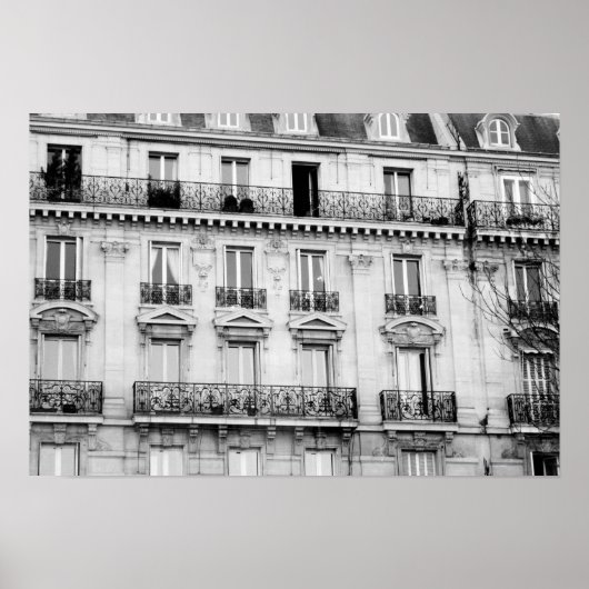 Poster de l'immeuble parisien (Devant)