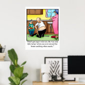 Poster de l'incident d'Humour de famille amusant (Bureau à domicile)