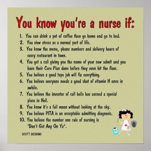 Poster de l'infirmière 2 (Devant)