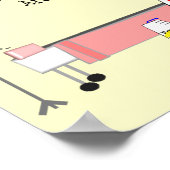 Poster de l'infirmière à la retraite "Dinosaure"—H (Coin)