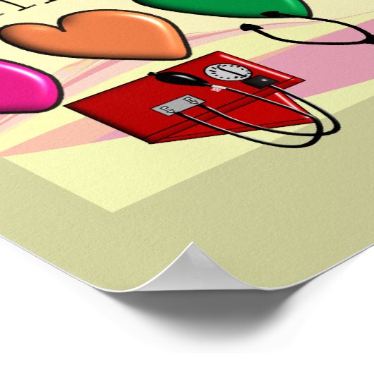 Poster de l'infirmière de bureau (Coin)