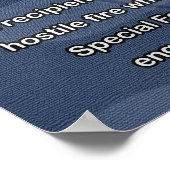 Poster de l'insigne de l'infanterie de combat (Coin)