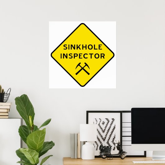Poster de l'inspecteur Sinkhole (Bureau à domicile)