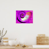 Poster de l'inspiration de paix A07 Nautilus Shell (Cuisine)