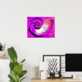 Poster de l'inspiration de paix A07 Nautilus Shell (Bureau à domicile)