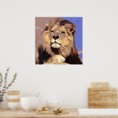 Poster de Lion Pop Art - Art de la photographie an (Cuisine)