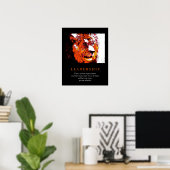 Poster de Lion pour le leadership motivationnel de (Bureau à domicile)