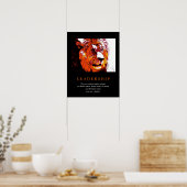 Poster de Lion pour le leadership motivationnel de (Cuisine)