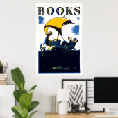 Poster de livres de 1930 (Bureau à domicile)
