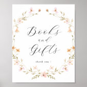 Poster de livres et de Baby showers-cadeaux Fleurs (Devant)