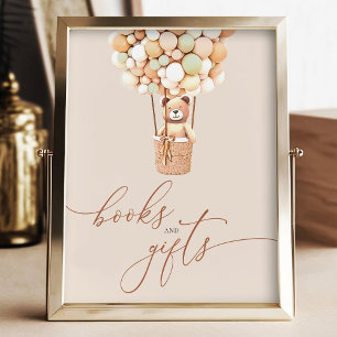 Poster de livres et de cadeaux pour bébés Bear Bal