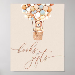 Poster de livres et de cadeaux pour bébés Bear Bal