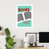 Poster de livres et de lecture (Bureau à domicile)