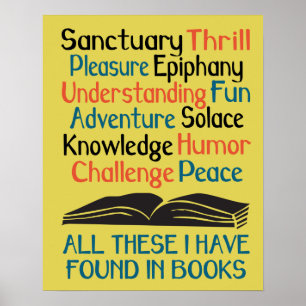 Poster de livres et de lecture - Tous ces