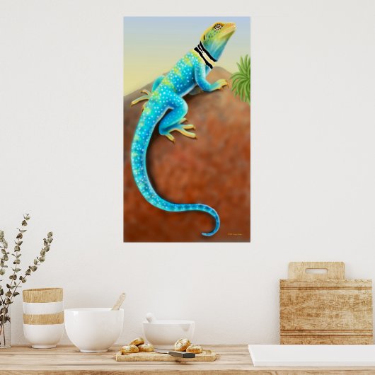 Poster de Lizard à collier oriental (Cuisine)