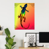 Poster de Lizard de couleur (Bureau à domicile)