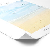 Poster de l'océan de la plage Think du Cap (Coin)