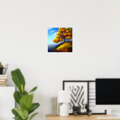 Poster de l'Oceanscape Arbres d'or (Bureau à domicile)