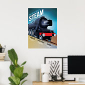 Poster de Locomotive à vapeur britannique vintage (Bureau à domicile)
