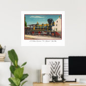 Poster de Locomotive vintage (Bureau à domicile)