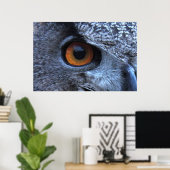Poster de l'oeil Eagle Owl -36x24 -autres tailles  (Bureau à domicile)