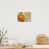 POSTER DE L'OEUF BRUT RÉALISME ARTWORK (Cuisine)