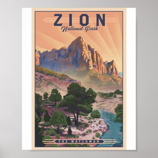 Poster de l'oeuvre d'art du Parc national de Zion  (Devant)