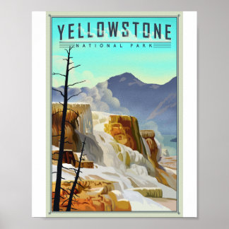 Poster de l'oeuvre d'art du parc national Yellowst