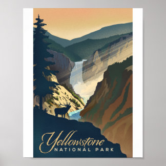 Poster de l'oeuvre d'art du parc national Yellowst