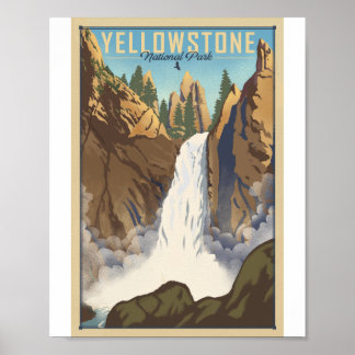 Poster de l'oeuvre d'art du parc national Yellowst
