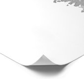 Poster de l'OEuvre de loup gris Imprimer (Coin)